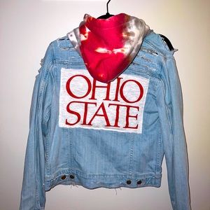 Custom Made Ohio State Jean Jacket